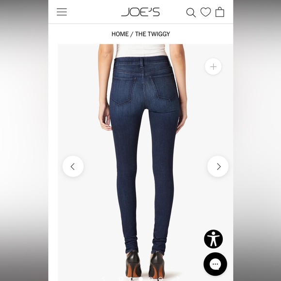 Joe's Jeans Blue Skinny Fit Denim $188 NWT Sz 26 - Picture 2 of 4